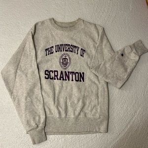 University of Scranton grey Champion crewneck
